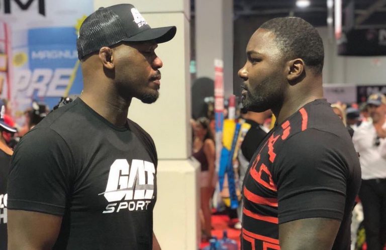 Jon Jones And Massive Anthony ‘Rumble’ Johnson Staredown At Recent Bodybuilding Event