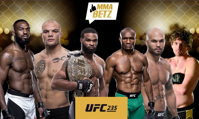 UFC 235 Fightcard with Jones, Smith, Woodley, Usman, Askren, Lawler