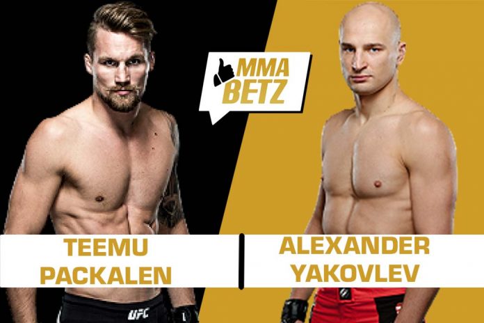 UFC St Petersburg Teemu Packalen vs Alexander Yakovlev