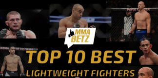 MMABETZ list of the best lightweight fighters in MMA and UFC