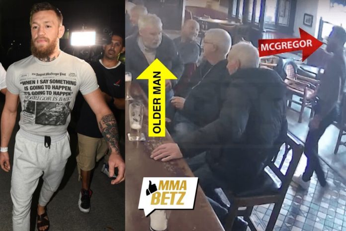 McGregor hits elderly man over dispute