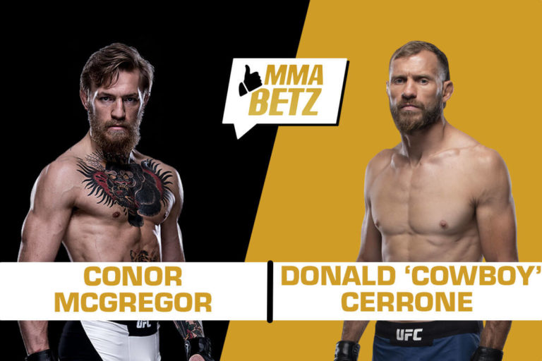 Conor McGregor vs. Donald Cerrone Closing Odds