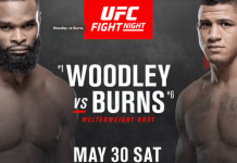 UFC Vegas Tyron Woodley vs Gilbert Burns