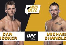 UFC 257 Hooker vs Chandler