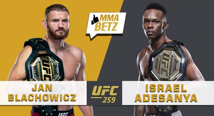 UFC 259: Blachowicz vs Adesanya Preview, Prediction And Betting Odds