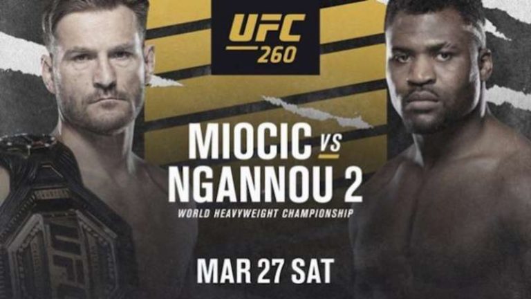 UFC 260 results Miocic vs Ngannou