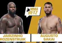 UFC Vegas 28, Jairzinho Rozenstruik vs Augusto Sakai