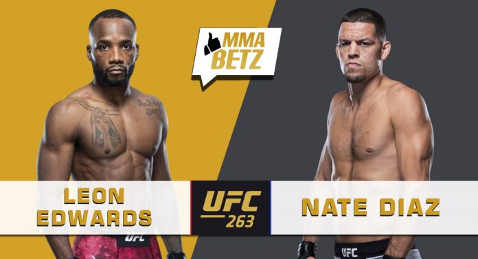 UFC 263 Leon Edwards vs Nate Diaz