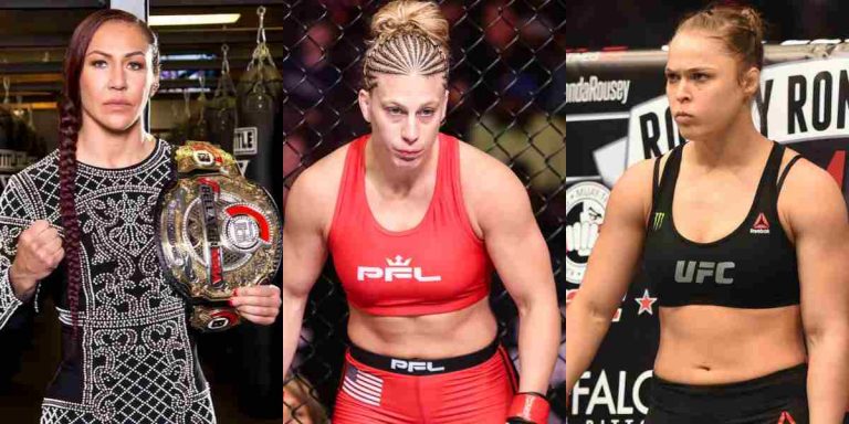 Cris Cyborg, Kayla Harrison, Ronda Rousey (1)