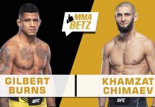 UFC 273, Gilbert Burns, Khamzat Chimaev
