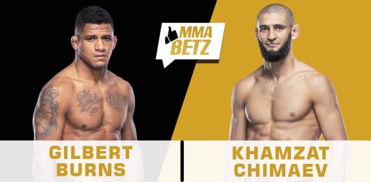 UFC 273, Gilbert Burns, Khamzat Chimaev