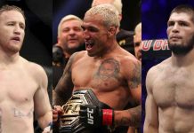 Justin Gaethje, Charles Oliveira, Khabib Nurmagomedov, UFC