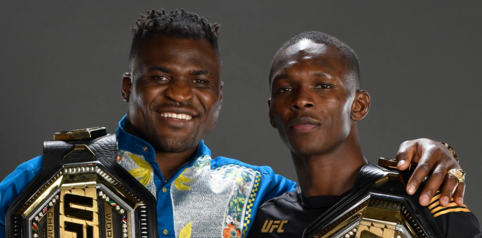 Israel Adesanya and Francis Ngannou