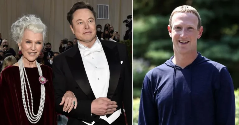 Elon Musk, Maye Musk, Mark Zuckerberg