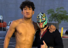 Raul Rosas with Rey Mysterio